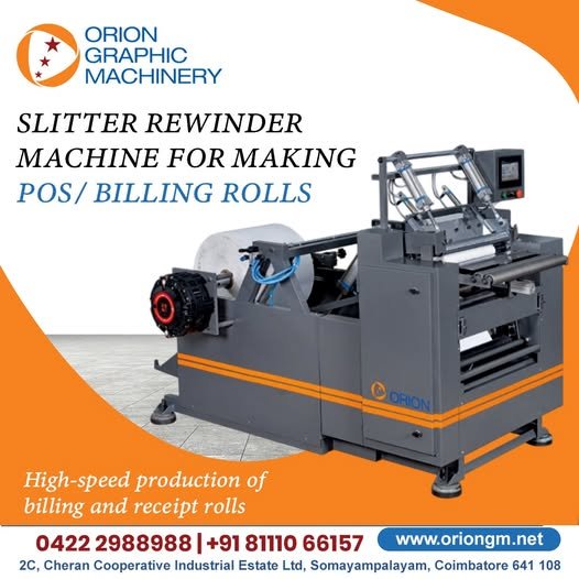Slitter Rewinder Machine for Making POS / Billing Rolls